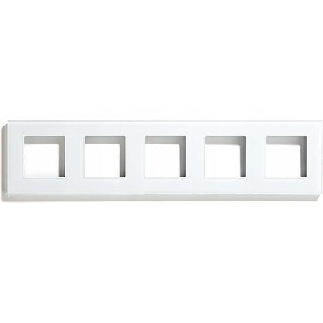 Marco de cristal BLANCO de 5 campos para el sistema RTX SH (1/3)