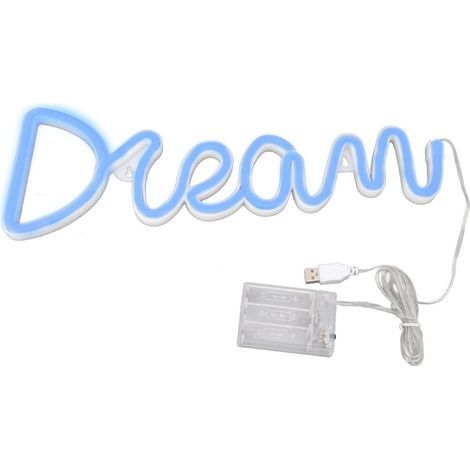 Dream LED Neon String Lights – Decorative Wall Lamp for Bedroom, Living Room or Event Decoration (USB/Battery Powered) (1/5)