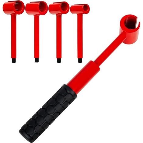 Outil de réglage de charnière de porte 4 en 1, clé de réglage de l'écart des charnières, pour porte de sécurité de salle blanche, pour une fixation rapide sur les portes (1/5)