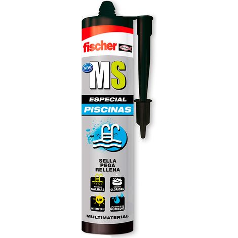 Sigillante adesivo per piscina Ms White - 290 ml 572478 Fischer