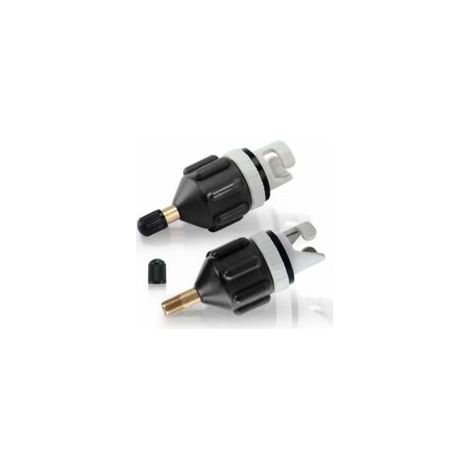 Kit d'adaptation pour kayak 2 pièces, valve d'adaptation Sup, convertisseur de pompe de gonflage pour canoës, stand-up paddleboards - Crezuo (1/4)