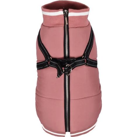 Giubbotto imbottito Zip Rosa 42 L: Giubbotto imbottito Rosa con imbracatura integrata e zip posteriore