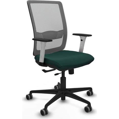Sedia da ufficio piqueras y crespo Haches verde bottiglia pelle sintetica (1/2)