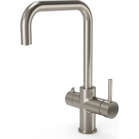 Instant Hot Boiling Water Tap 3 in 1 Kitchen Mixer Brushed Steel Finish Ellsi (1/5)