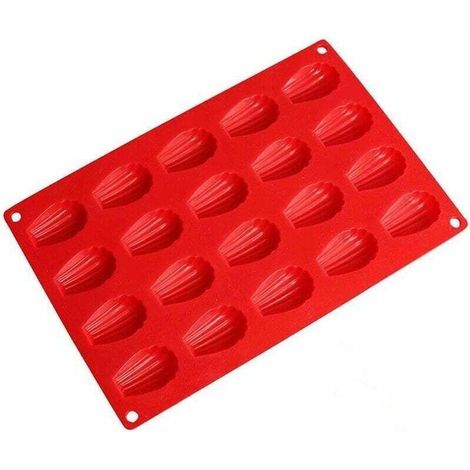 Moule à Madeleine en SiliCône Moule à Gateau en SiliCône en Forme de Mini Muffins Cannelé Résistance Aux Hautes Températures Pour Muffins, Cupcakes, Brownies, Gateaux, Pudding-Fei Yu (1/4)