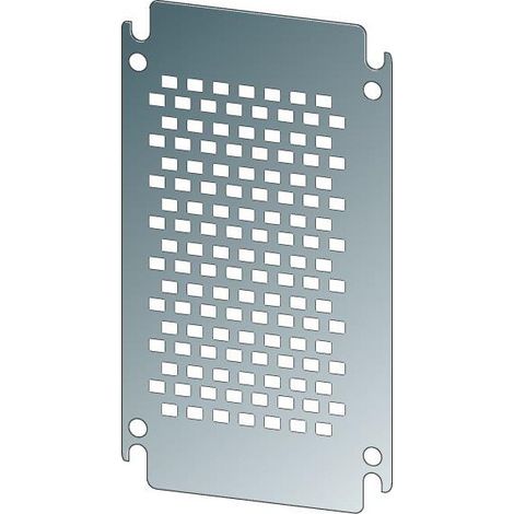 Platine de montage perforée galvanisé pour HxL 300x300mm 000138687 EATON MPP 3030 CS