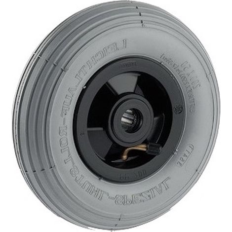 Roue gonflable diamètre 200 x 50 mm alésage 20 mm pneumatique non marquant