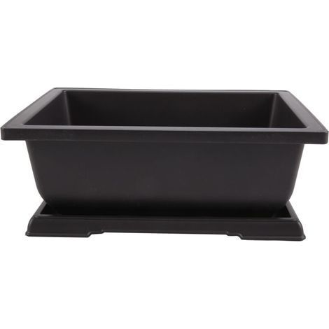Pot de Fleur Rectangle pour Bonsaï Balcon Jardinière Conteneur 29 x 21 x 10.5 cm (1/4)