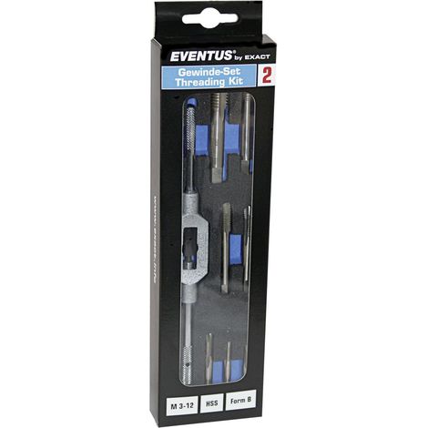 Exact Gewinde-Set Eventus 2 EB M3-M12 HSS Form B Kit 2 SB Werkzeug-Set