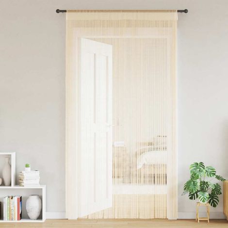 Maison Exclusive - 2 Pz Tende a Fili 100x250 cm Crema