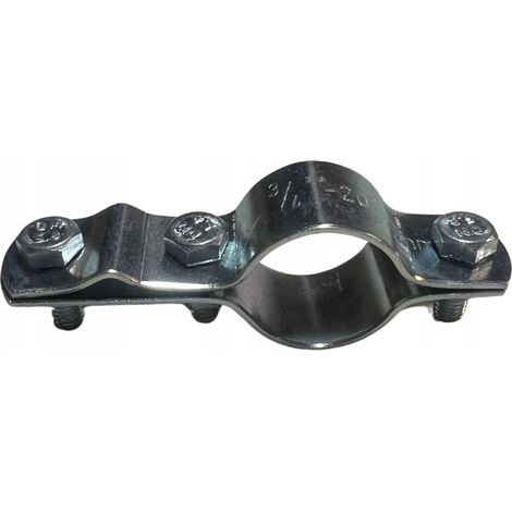 Morsetto di messa a terra antifulmine per tubi di installazione da 3/4" ACCIAIO ZINCATO (1/3)