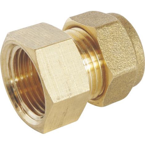 Raccord à compression laiton TC 12 - Femelle 15/21 (1/4)