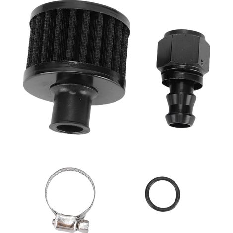 Kit de raccord femelle 8AN pour filtre à Air, reniflard de pile à combustible de 12mm, pour voiture et moto, noir. (1/5)