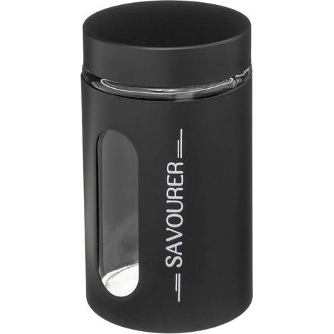 Vaso in vetro e metallo ublo 0,9l nero - 5five (1/3)