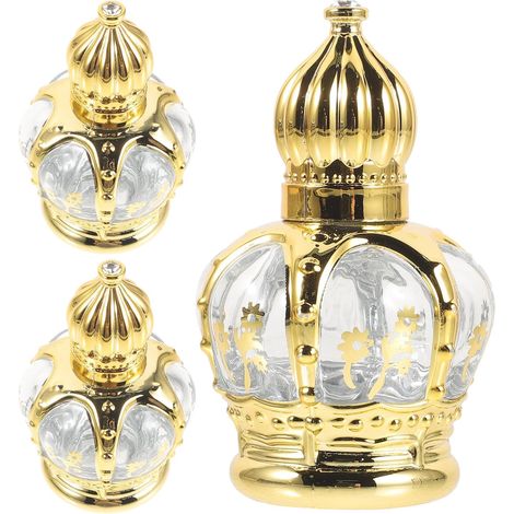 3 Stück pack Wiederbefüllbare Rolle On Flaschen aus Glas und Legierung 15ml Auslaufsicherer Behälter für Ätherische Öle für Reisen und Unterwegs (1/5)