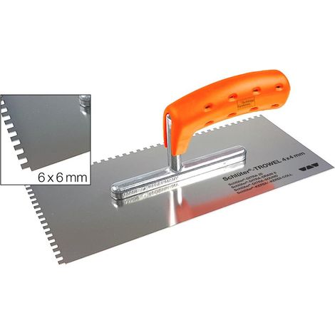 Peigne Spécial DITRA et natte d'étancheitée SCHLUTER  6 x 6 mm