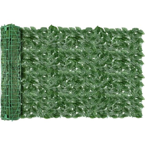 Haie Artificielle 1x3M, Mur Vegetal Artificiel Exterieur, Brise Vue Jardin Décoration, Clôture de Feuilles Artificielles, 100 Pcs Serre Cable Plastique (1/4)