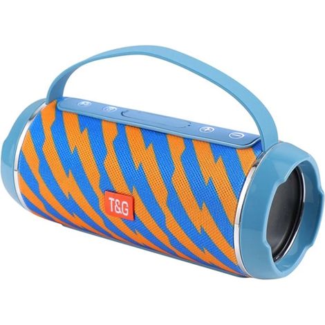 Enceinte Bluetooth sans fil, compatible avec les cartes TF, les ports USB, la radio FM, avec cordon mains libres et résistante aux éclaboussures.