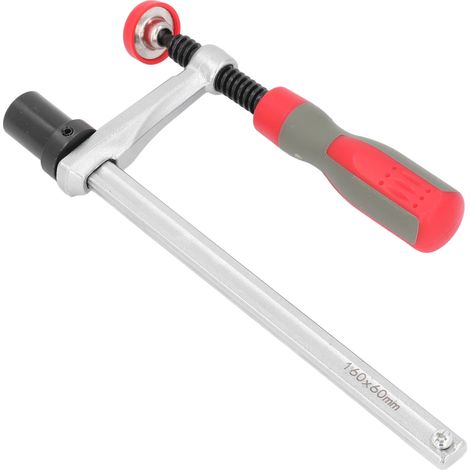 Étau de rail guide à vis rapide pour serrage établi menuiserie outil à main manche plastique base Ø 19mm 3/4in (1/5)