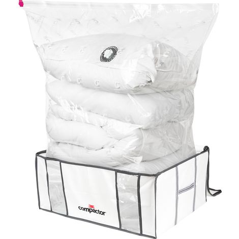 Compactor - Caja de almacenamiento al vacío con funda, 210 l, blanco/gris RAN3066 (1/5)