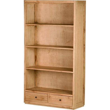 Bücherregal aus braunem Mindiholz ​​100 x 40 x 185 cm (1/5)