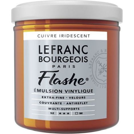 Peinture vinylique - Flashe - Cuivre iridescent - 836 - Lefranc Bourgeois - 125ml (1/2)