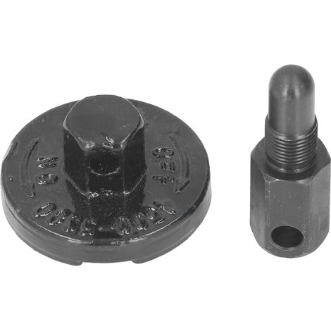 Lot de 2 outils de démontage pour embrayage et volant moteur de tronçonneuse, extracteur de volant, accessoire de réparation compatible scie à chaîne. (1/5)