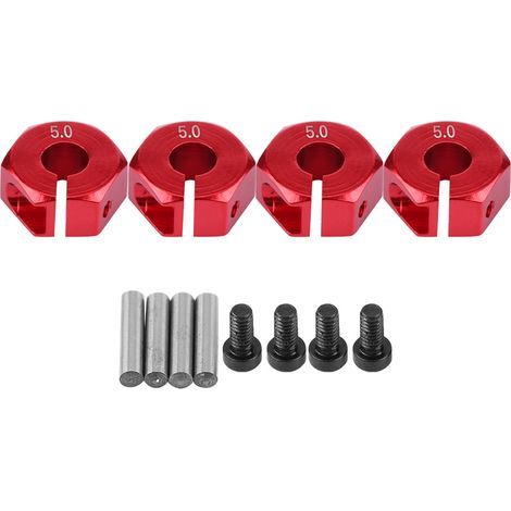 Adaptateur de moyeu hexagonal 12mm universel pour voiture RC 1/10 HSP Sakura (7mm, violet) (1/5)