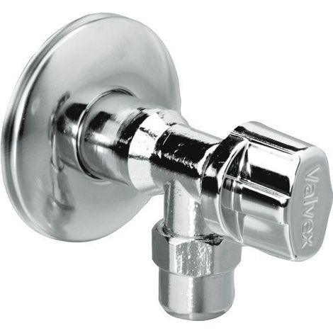 Robinet d'angle Eko Plus avec écrou 3/8", chromé 1/2"-3/8"