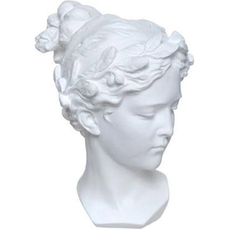 Statuette Déco "Tête Venus" 26cm Blanc