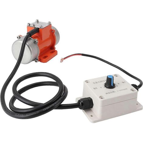 Moteur vibrant 12 V en alliage d'aluminium, 4000 tr/min, vitesse réglable, sans balais, CC, pour béton (15 W) (1/5)