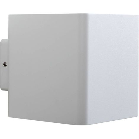 LED-vägglampa utomhus "Aaron" aus aluminium / grå / zink von Lucande