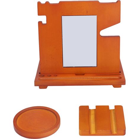 Multifunktionaler Handyhalter aus Holz – Schlüsselhalter, Brillen- und Uhrenhalter – Robuster Schreibtisch-Organizer (1/5)