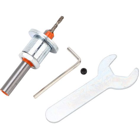 Konischer Senkbohrer mit einstellbarem Tiefenanschlag, 2,8 x 10 mm / 0,11 x 0,39 Zoll – Bohrer-Set aus legiertem Stahl für Holzbearbeitung, schnelle Späneentfernung – Crezuo