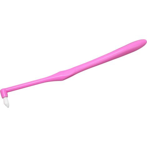 Brosse interdentaire orthodontique unique pour appareil dentaire, nettoyage efficace des bagues, brosse à dents rose, hygiène bucco-dentaire, outil de soin dentaire. (1/5)