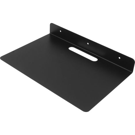 Étagère murale flottante renforcée en métal inoxydable anti-rouille pour projecteur, décodeur TV, routeur et caméra de surveillance (1/5)