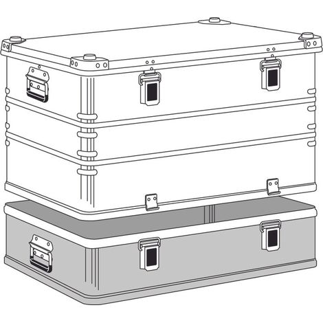 ZARGES Transportkiste K 470 Plus - Haubenbehälter 750 x 550 x 380 mm (1/4)