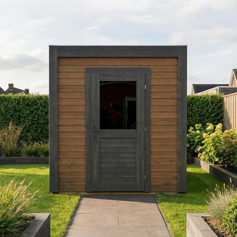 Casetta da giardino in legno Luma 2.09x3.09 m - 6.46 m2 - 28 mm - impregnata - 000066 (1/2)