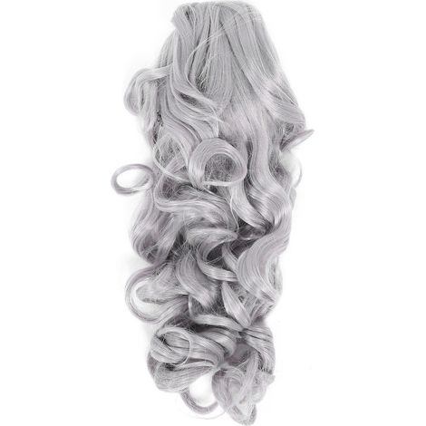 Clip à griffe pour extensions de cheveux, postiche femme bouclée 50cm, perruque queue de cheval naturelle (1/5)
