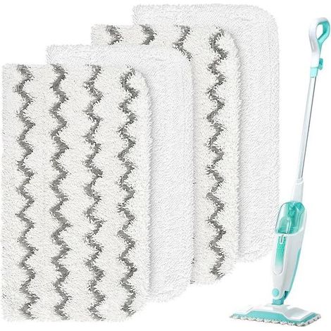 4Pcs Replacement Mop Cloth White Cleaning Cloths Flat Mop Refill Microfiber Mops Washable Cloth White Mop Cloth Cover