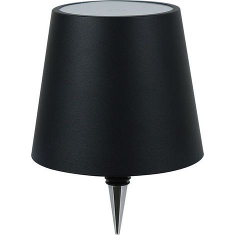 Lampe de bureau LED d'ambiance avec chargeur et prise bouteille - Noir (1/5)