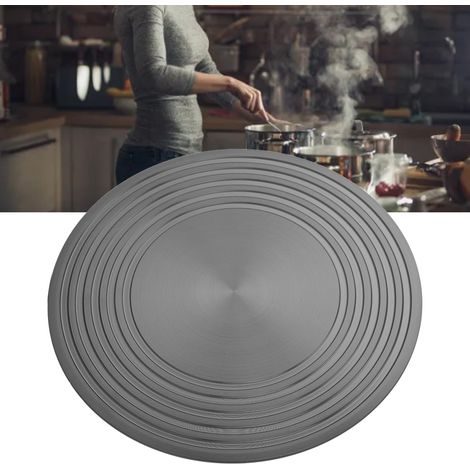 Plaque conductrice de chaleur pour fond de cuisinière à gaz, plaque chauffante anti-brûlure, protège-casserole, tapis de décongélation pour plaque à induction, plaque isolante thermique, 28 cm (1/5)