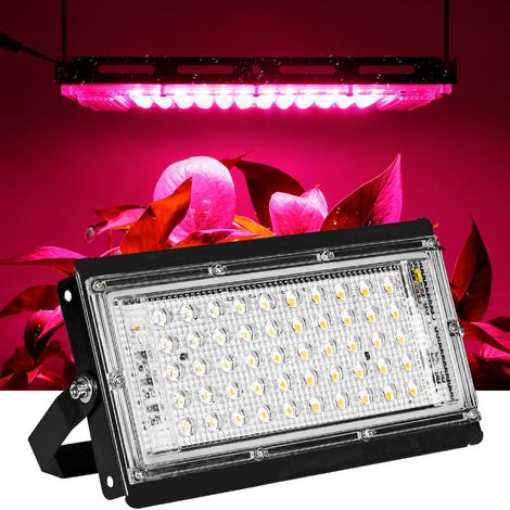 Lampe horticole LED 50W à spectre complet, projecteur pour plantes, lampe de croissance pour serres (1/5)
