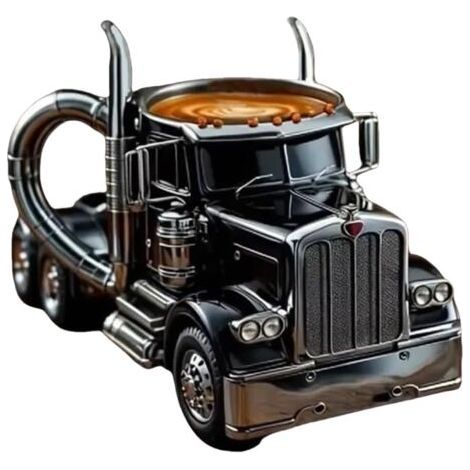 Taza de café de acero inoxidable con forma de coche, regalo para los amantes de los coches, posavasos no incluidos, amarillo (1/3)