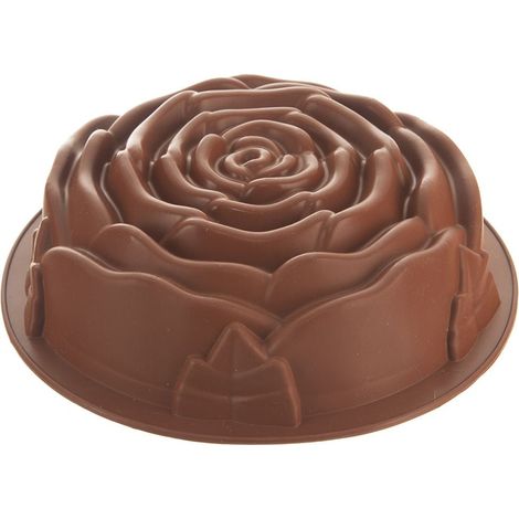 Teglia in silicone per torte, marrone rosa, 25 cm, sillinie orion 151790 (1/5)