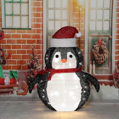 Pingouin de Noël, Lumières LED, Décoration extérieure (1/5)