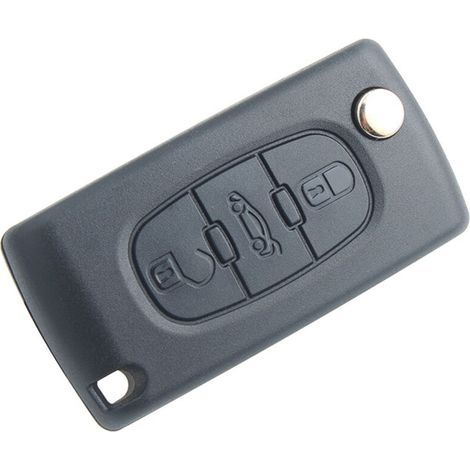 CE0523 Kompatibles 2-Tasten-Schlüsselgehäuse, Klappschlüssel für Peugeot 207 307 308 407 408 3008 5008 und Citroen C2 C3 C4 C5 C6 C8 (CE0523) (1/4)