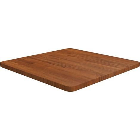 vidaXL Dessus de table carré Marron foncé60x60x2,5cm Bois chêne traité (1/4)