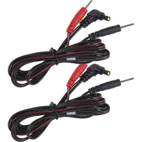 Standard pin electrodes, TENS contact wires, standard conductive pins for EMS massage devices, electrode pads, digital TENS device, healthcare 04592-AquaForge