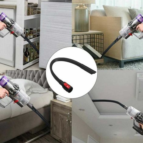 Succeur Plat Flexible pour Aspirateur Sans Sac – Embout Allongé avec Brosse Rigide pour Nettoyage Sous Meubles et Plinthes (1/3)